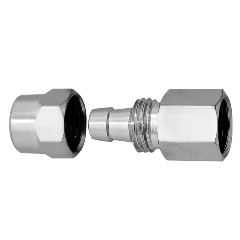 Adaptador Para Filtro Cromado 1/8" X1/4" Blukit
