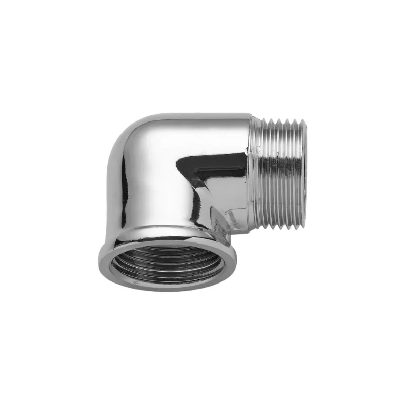 Joelho Latão Cromado 90° Rosca Mxf 1/2 Blukit