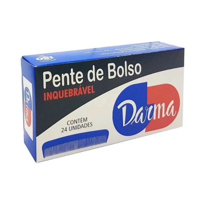 Darma Homem Tipo Flamengo Pente De Bolso C/24
