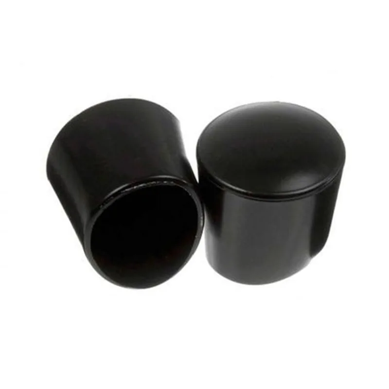 Ponteira Externa Redonda 7/8 (22,22 Mm) Pvc Preta - 100 Pçs