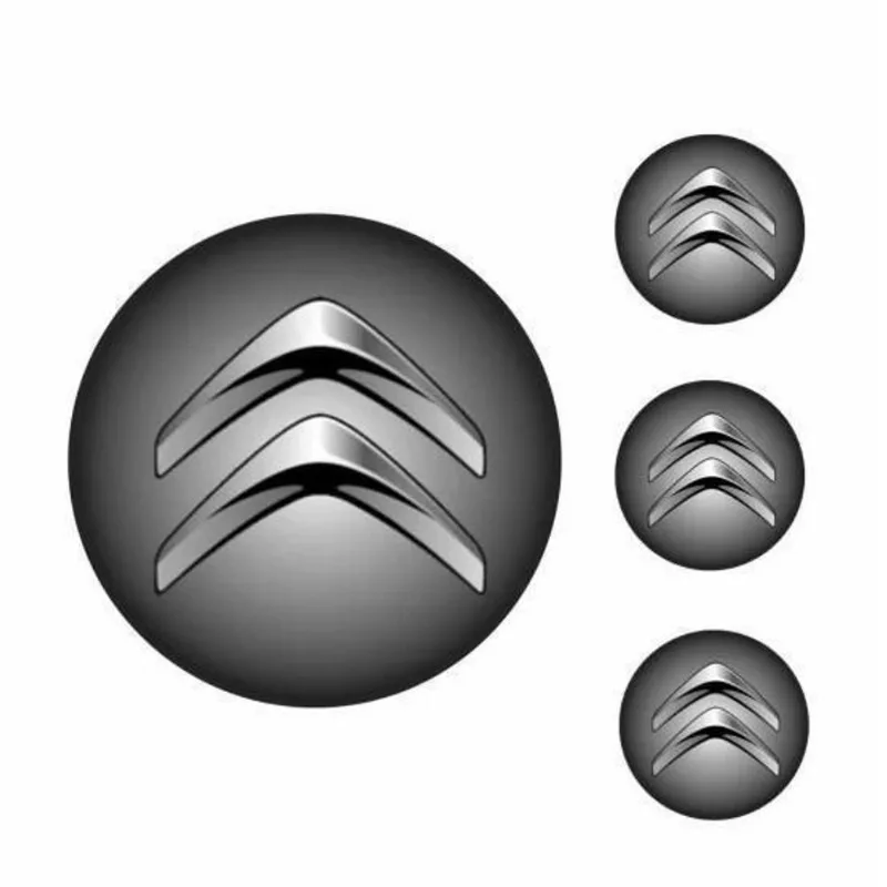 Emblema Unitario Resinado Citroen Escovado 48Mm
