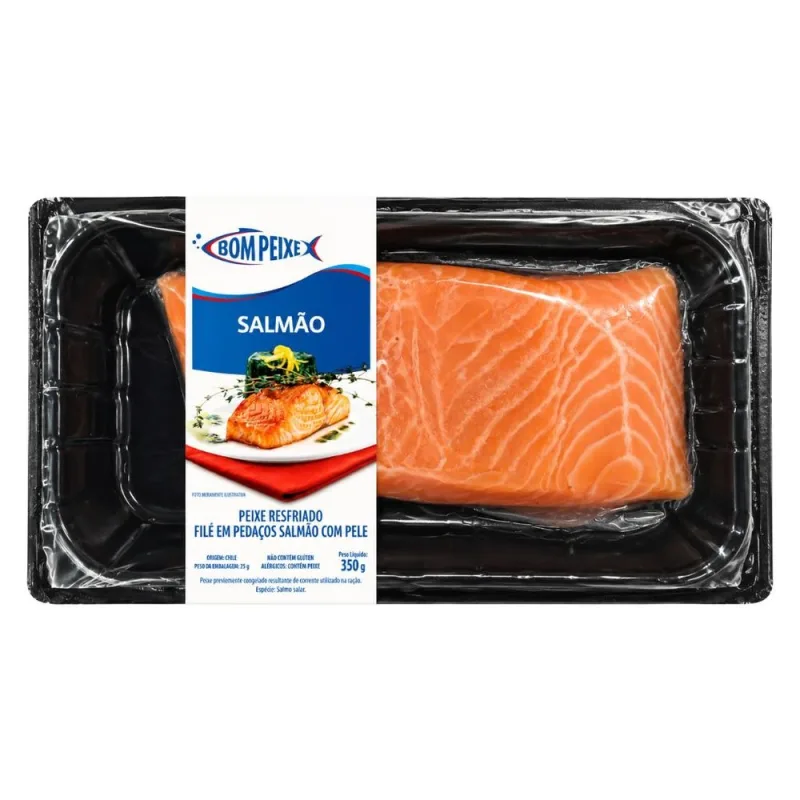 FILÉ SALMAO BOM PEIXE RESF BDJ 350G - PEIXE - Açougue E Peixaria
