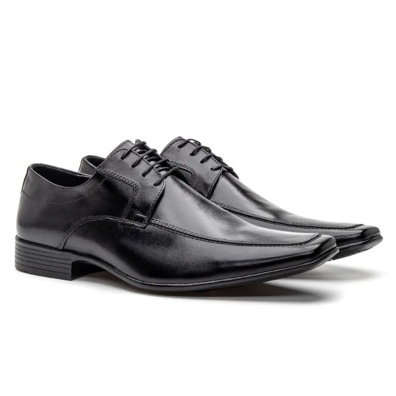 Sapato Clássico Social Masculino Preto Preto - Gib4602nppto