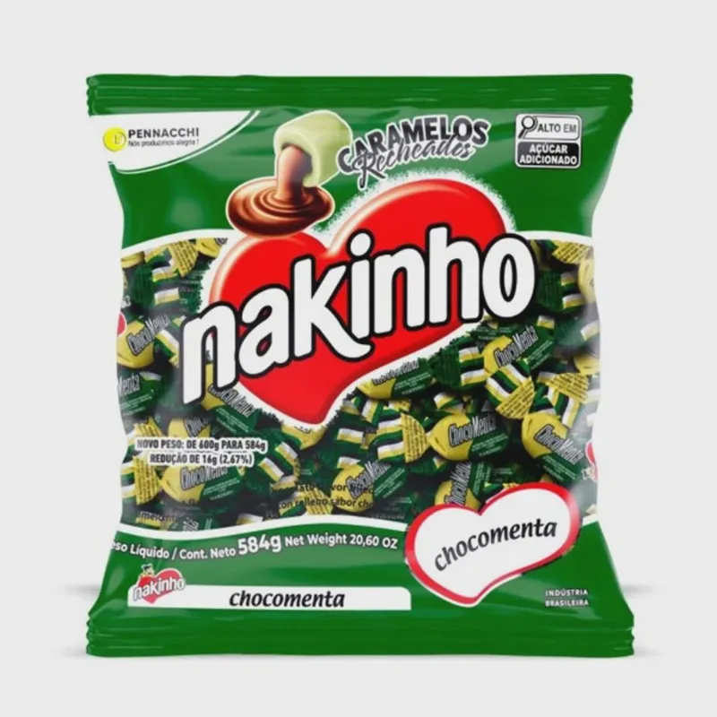 Bala Nakinho Chocomenta 584g