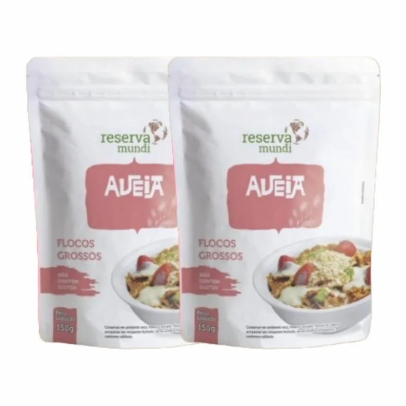 Kit 2X: Aveia Em Flocos Grossos Sem Glúten Reserva Mundi