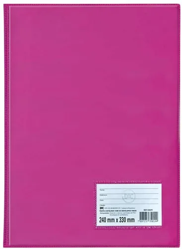 Pasta Catalogo 50pg Pink Dac 1090 - DAC - Papelaria