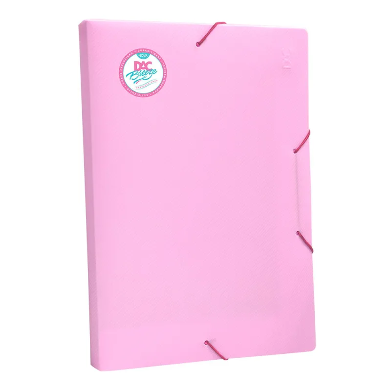 Pasta 20mm Rosa Pastel Ofício Breeze - LC - Papelaria