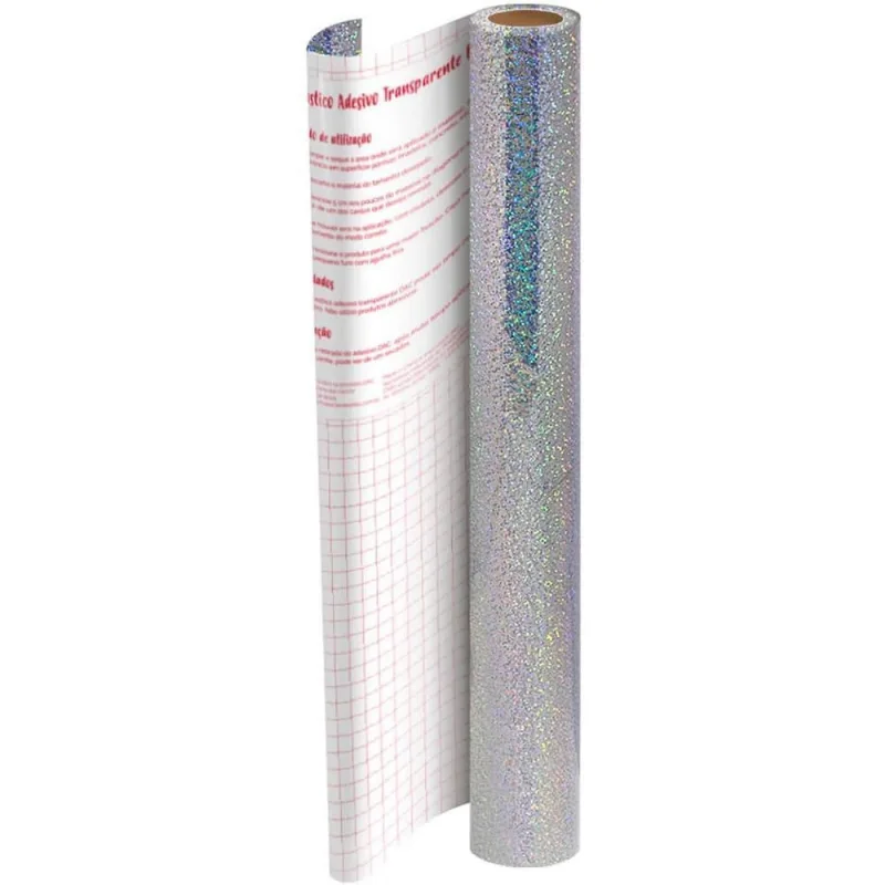 Plastico Adesivo 45CMX10M Holografico PP 0,10