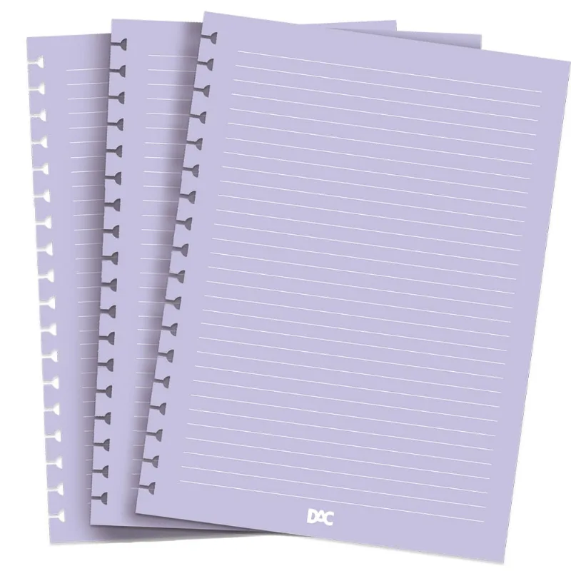 Refil Caderno Mini Smart Colegial Lilás 90 Gramas 48 Folhas