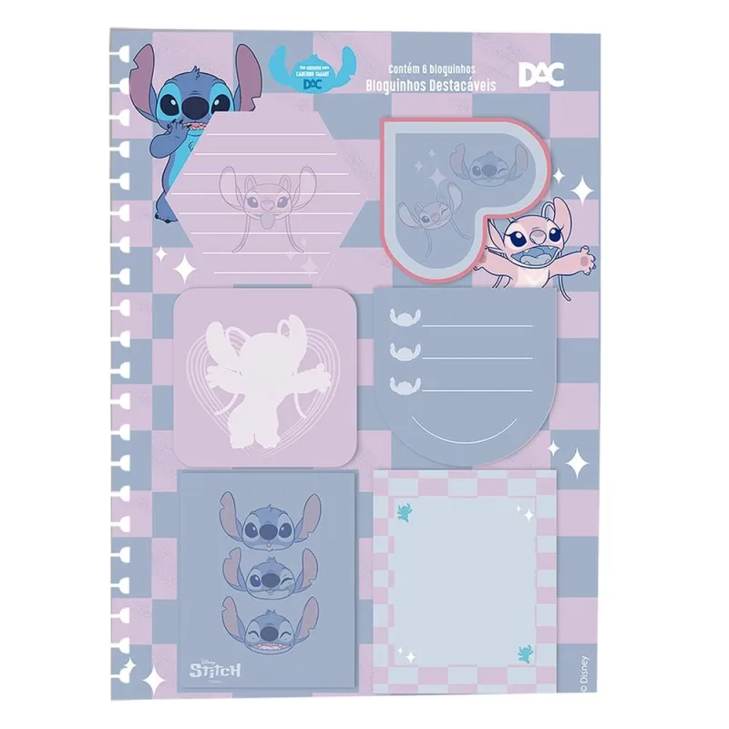 Bloco Anotação Para Caderno Smart Stitch 6 Bloco - LC - Papelaria
