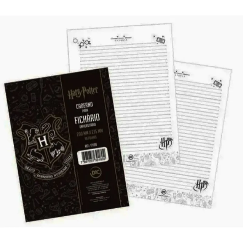 Refil Fichario Pautado 96 Folhas Harry Potter