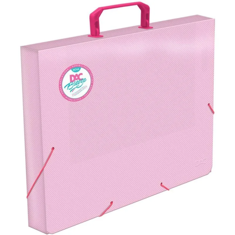 Maleta Plastica com ALCA Breeze Rosa Oficio - Dac - Papelaria