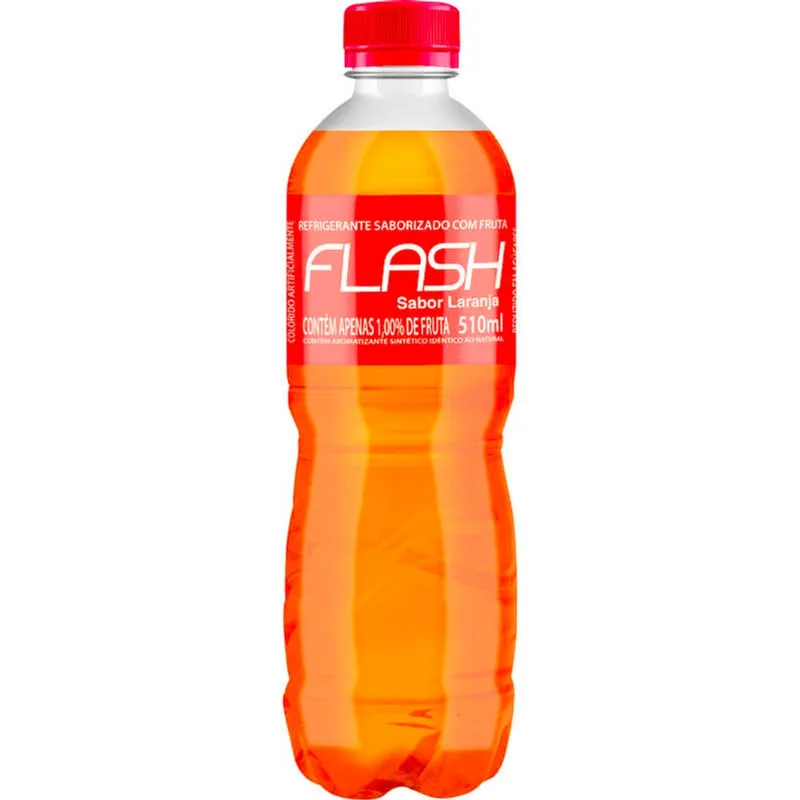 Refrigerante D'Fonte Flash Laranja 510ml