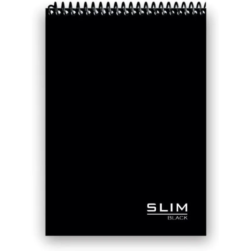 Bloco Espiral Superior 80 Folhas Com Pauta Black