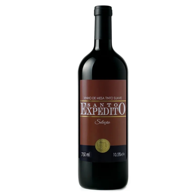 Vinho Brasileiro Santo Expedito Seleção Tinto Suave 750ml