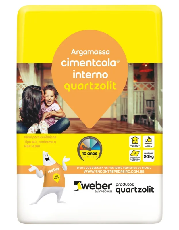ARGAMASSA ACI CIMENTCOLA 20KG - Quartzolit