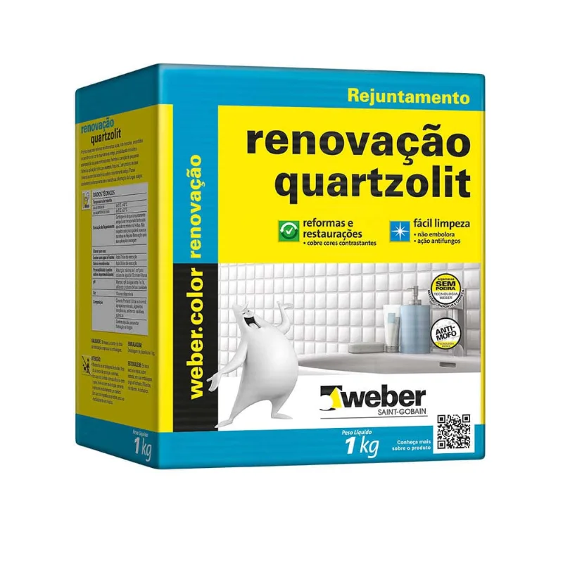 Rejunte Renovação 1Kg branco Quartzolit