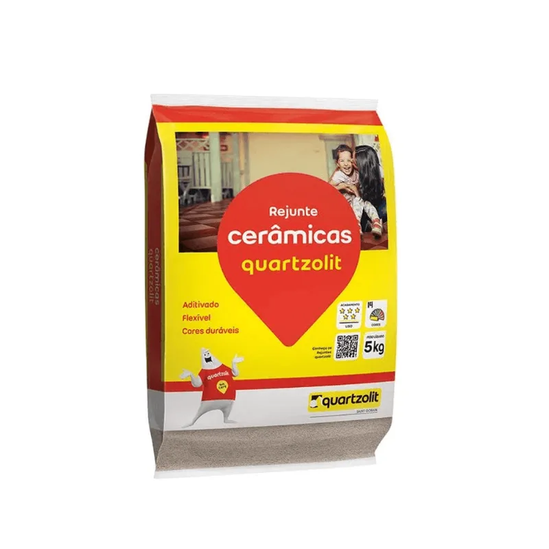 Rejunte Flexivel 05Kg Quartzolit Palha - 0107000450030