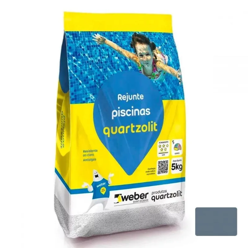 rejunte piscina 5kg quartzolit azul cobalto - 0108000080030FD