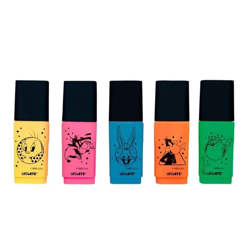 Marca Texto Mini Neon Looney Tunes Diversas Cores Avulsa