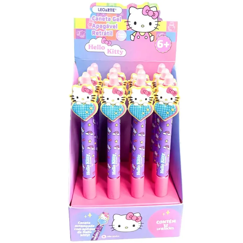 Caneta Gel 0.7mm Apagável Hello Kitty Leonora - LC - Papelaria