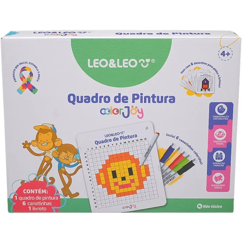 Brinquedo Diverso Color JOY Quadro de Pintura - LEONORA - Brinquedos