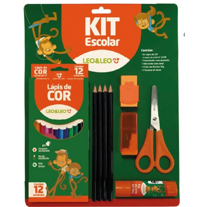 Kit Escolar KIT C/09 Pecas - LEONORA