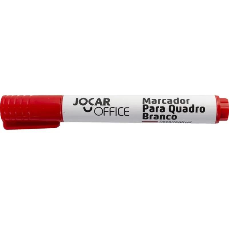 Pincel Quadro Branco Jocar Recarregavel Vermelho - LEONORA