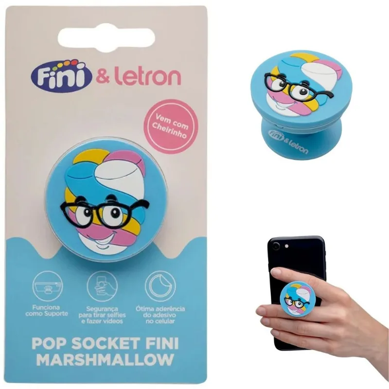 POP SOCKET APOIO DE CELULAR MARSHMALLOW FINI - LETRON - Letron - Câmeras E Drones