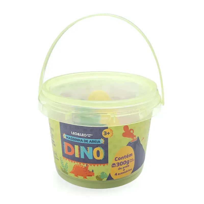 Massinha de Areia Leo&Leo + Molde Dino 300g - LEO&LEO