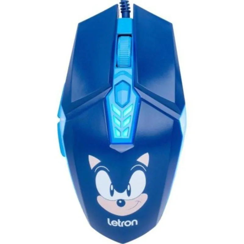 Mouse Gamer Letron Sonic 3600dpi Rbg Azul - Letron
