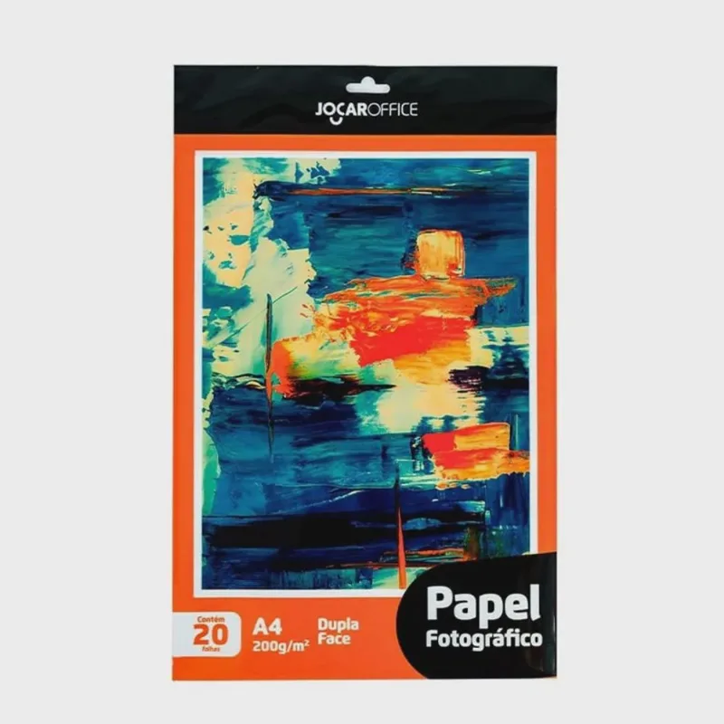 Papel Foto Dupla Face A4 Jocaroffice 200g 20un