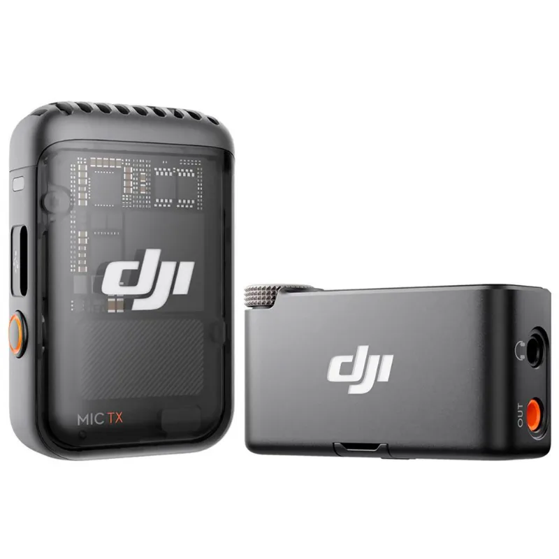 Microfone Sem Fio DJI Mic 2 1TX + 1RX Lightning USB-C FCC Preto Alta Qualidade Áudio Profissional - dji - Agro
