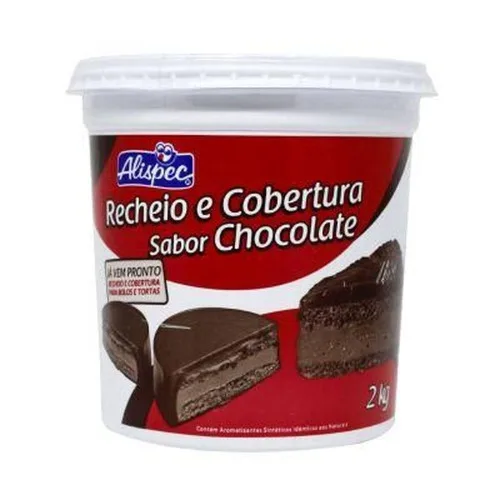 Doce Alispec Recheado E Cob Chocolate 2kg - ALISPEC - Mercearia