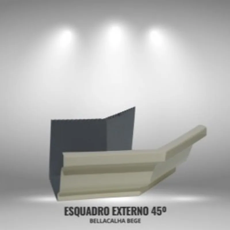 Esquadro Externo 45 N.16 Bella Calha Bege