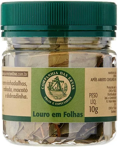 Louro Em Folhas 10g Pet - COMPANHIA DAS ERVAS - Mercearia