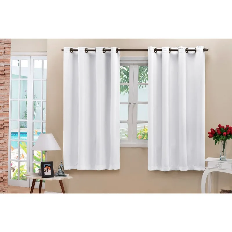 Cortina Blackout Corta Luz em Tecido 2,00m x 1,30m Branco