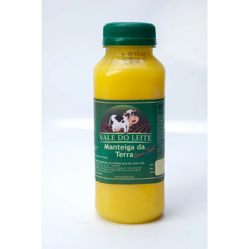 Manteiga da Terra Com Sal Vale do Leite Pet 1L