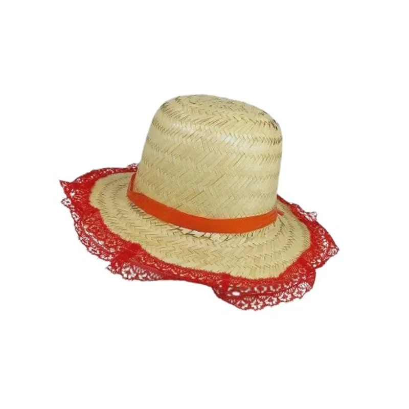 Chapeu Vermelho c/ Renda Adulto Klf