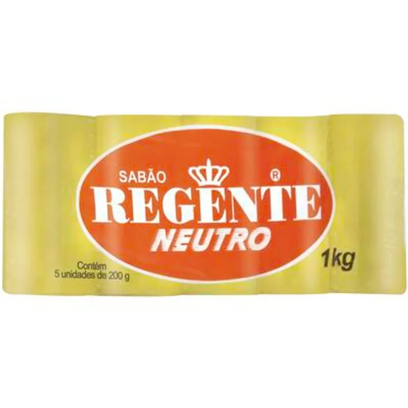 Sabão em Pedaço Regente Neutro 5x200g