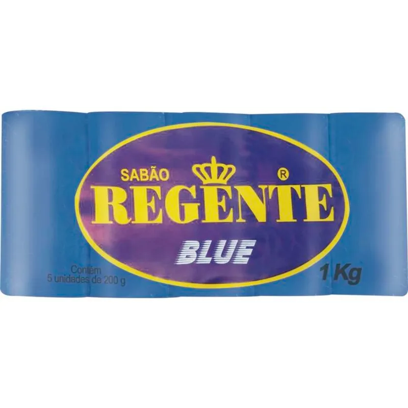 Sabão em Pedaço Regente Azul 5x200g