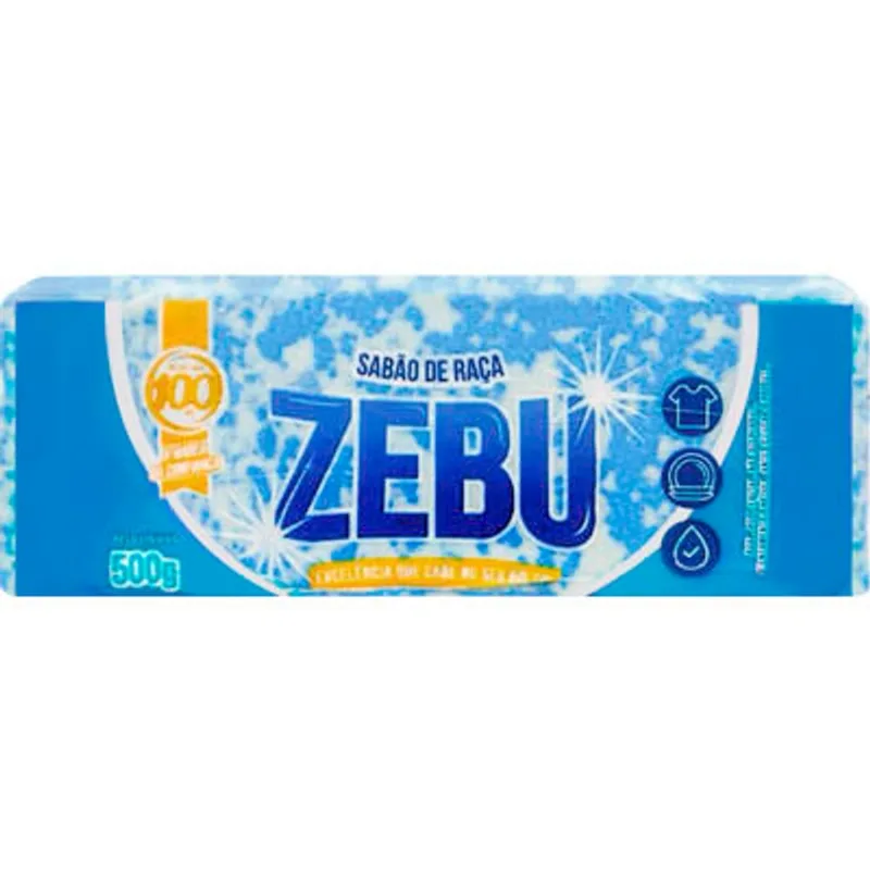 Sabão em Barra Zebu Marmorizado 500g