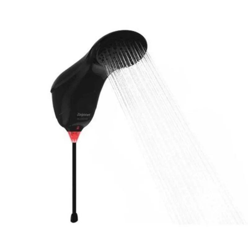 Chuveiro Ducha Eletrônica Sublime 127V Preta 5500W Zagonel Alta Vazão Temp Progressiva Solar/Gás