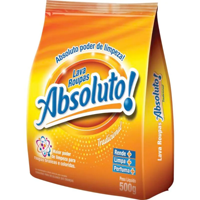 Lava Roupas em Pó Absoluto 500g