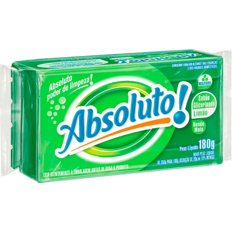 Sabão em Barra Absoluto Limão 180g