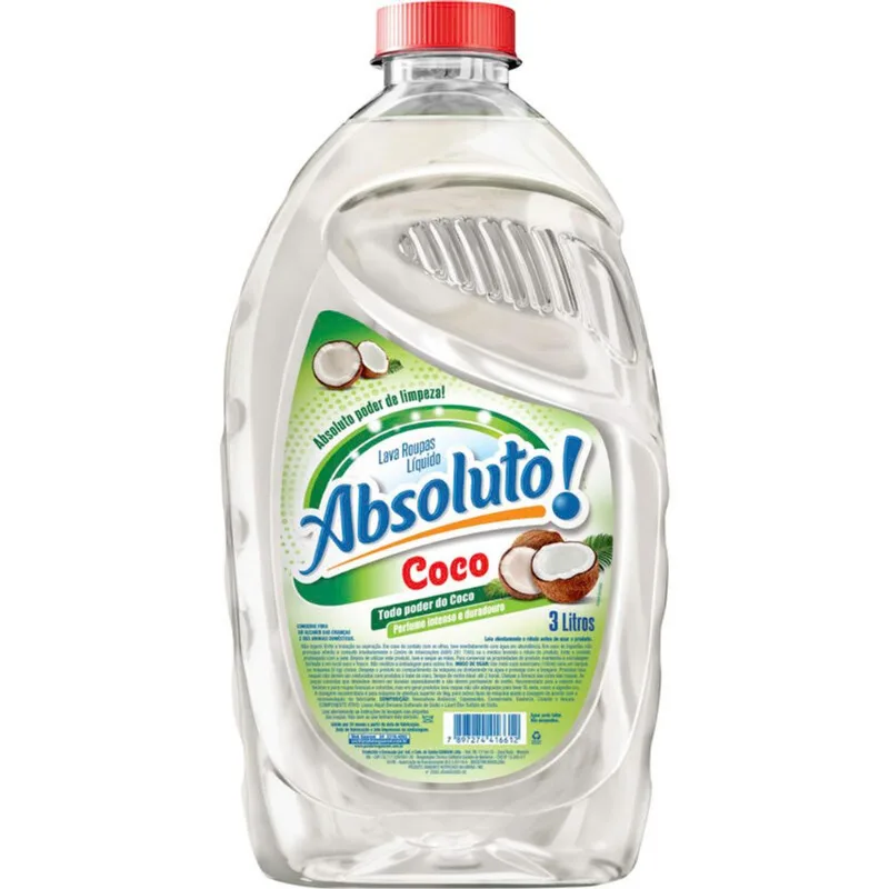 Lava Roupas Líquido Absoluto Coco 3L