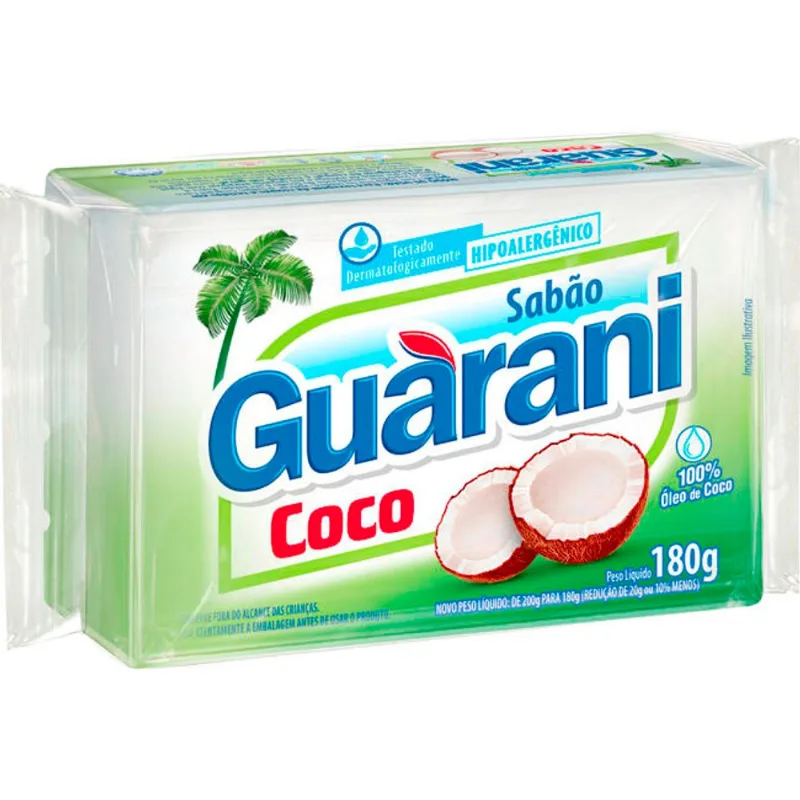 Sabão em Pedaço Guarani Coco 180g