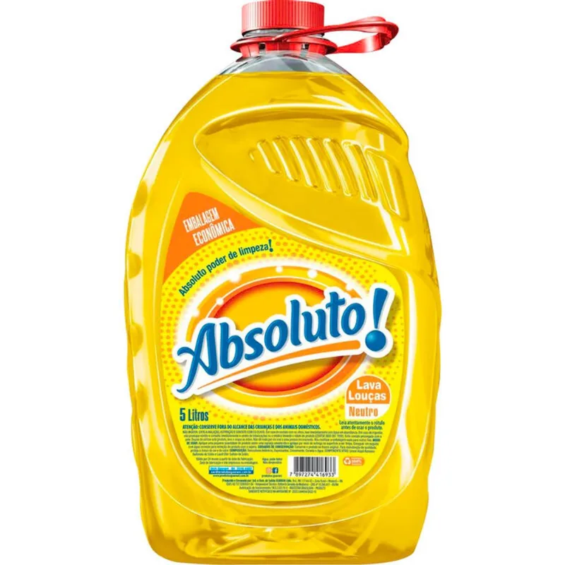 Detergente Líquido Absoluto Neutro 5L