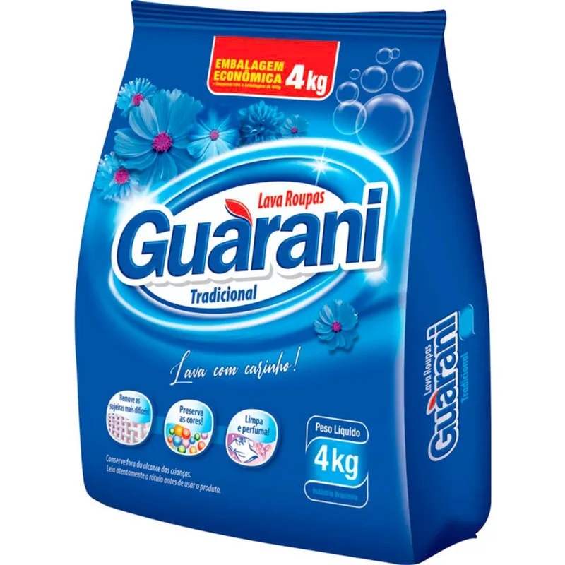 Lava Roupas em Pó Guarani 4kg