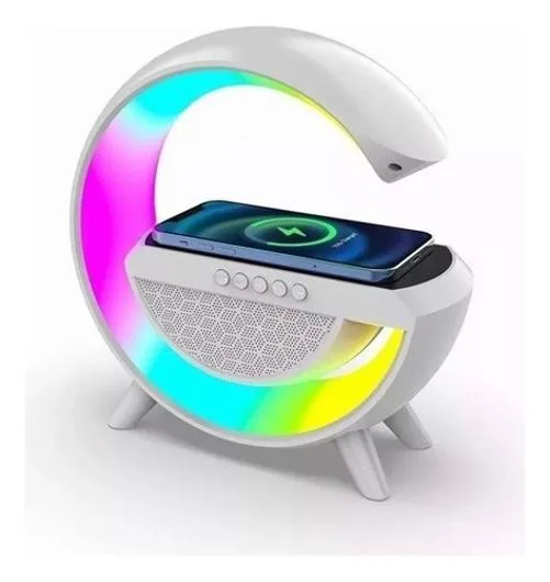 Luminária Caixa De Som Estação Inteligente Bluetooth Rgb
